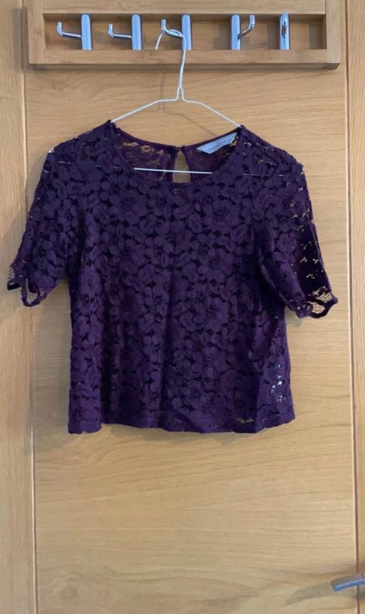 Buy & Sell West Yorkshire Bradford - Photos for Dorothy Perkins Plum Lace Cropped Blouse