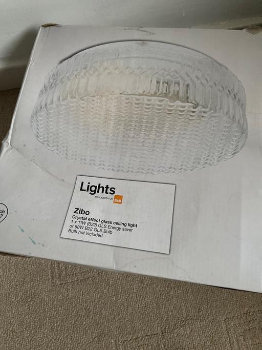 Buy & Sell Leicestershire Harborough - Photos for Glass Ceiling light