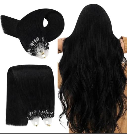 Buy & Sell West Midlands Wolverhampton - Photos for 20” Black MicroBead Easy loop Hair Extensions