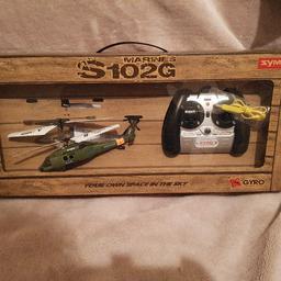 Rc Helecopter , Marines S102G GYRO Copter , Easy to Use. .
Retail price £30.00 .
Collect or I can post it to you .