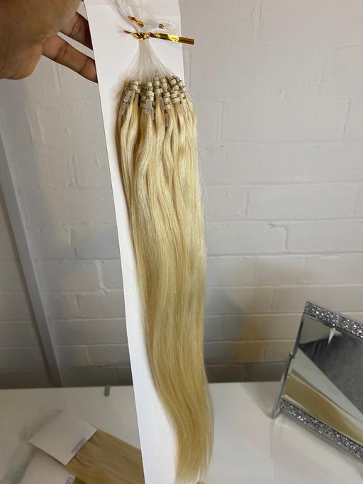 Buy & Sell West Midlands Wolverhampton - Photos for 18” 150g Bleach Blonde Micro Bead Extensions