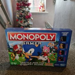 MONOPOLY SONIC GAMER BASICALLY LIKE NEW CONDITION NEVER PLAYED COLLECTION ONLY