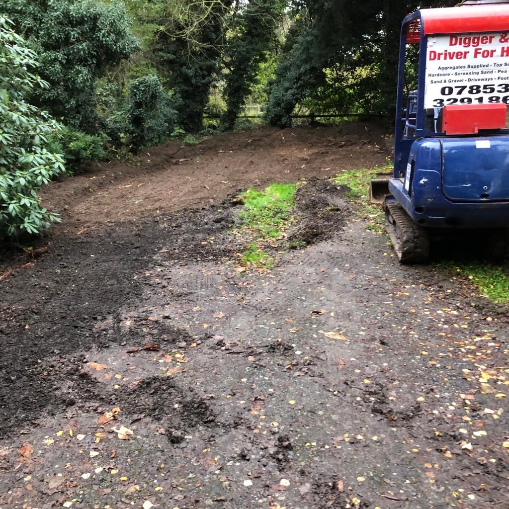 Digger and driver drive ways gardens footings garden walls brick work gravel drive’s block paved drives and patios good reliable service free quotes