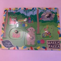 brand new
in the night garden 
makka pakka wooden jigsaw 

collection only 
cash or bank transfer only 
no shpock wallet 
no offers