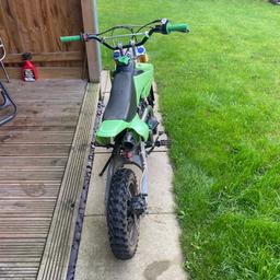 Here we have a nice little pitbike ready for the fun to begin ! It’s a 125cc pretty fast for the size all works as it should well looked after not used much. All in all a bargain at £450