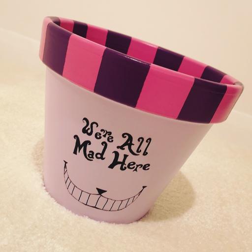 Buy & Sell Norfolk Great Yarmouth - Photos for Alice In Wonderland Hand Painted Plant Pot