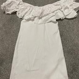 White frill dress from Zara