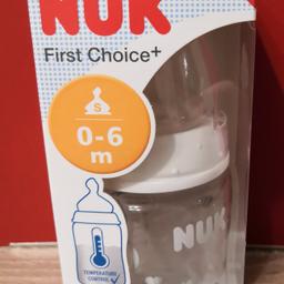 1 Nuk first choice Trinkflasche.
Neu und unbenutzt
150 ml Fassungsvermögen
Aus Kunststoff

Abholung oder Versand gegen Aufpreis
Keine Rückgabe