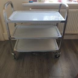 brand new never used stainless steel trolley.