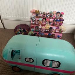 LOL surprise bundle with or without campervan
LOL stand
34 dolls
9 pets
19 littles
Clothes, shoes, bags, bottles and accessories