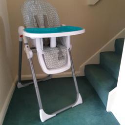 Red Kite High Chair with 6 height settings and 3 sitting. Settings (i.e. lies back. It has one tiny rip, as shown. Clean, from a pet and smoke free home.
Collection from Walmley, B76 1QZ.