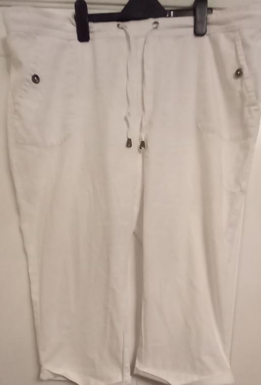 Buy & Sell Pembrokeshire - Wales Clarbeston Road - Pembrokeshire - Photos for Ladies Linen Cropped Trousers - Size 20 UK.