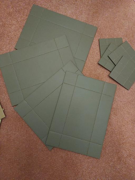 Buy & Sell West Midlands Birmingham - Photos for Faux leather Olive Green table mats.