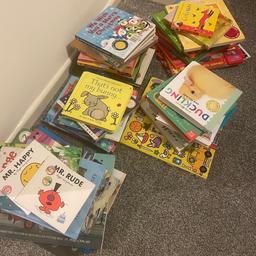 Baby books some with sounds and some with flaps and feels . Plus a few older books 
Collection streetly