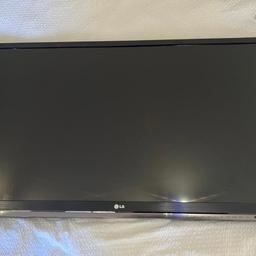 42” LG Smart TV LCD.

Thin wall mounted with mounting system (pictured), and stand (not pictured).

Good working condition