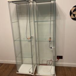 Good condition - in working order and comes with all shelves (two not in photo)

There are four holes in the top from a grow light we installed on each cabinet as we used it for plants (grow lights not included and will be removed before sale)

£5 each or two for £10 - offers welcome