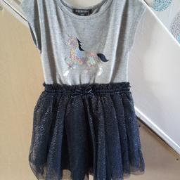 Lined dress new with tags slight mark on front as shown in pic size 3-4yrs
Collection only Rossington