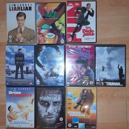 ■ PRICE: £30 (TOTAL)

■ CONDITION: GREAT - USED
▪ The Cable Guy is brand new, still in cellophane

■ INCLUDES:
▪ The Mask [1994]
▪ The Cable Guy [1996]
▪ Liar Liar [1997]
▪ The Truman Show [1998]
▪ The Majestic [2001]
▪ Bruce Almighty [2003]
▪ Lemony Snicket's A Series of Unfortunate Events [2004]
▪ Eternal Sunshine of the Spotless Mind [2004]
▪ Fun with Dick and Jane [2005]
The Number 27 [2007]

■ INFO:
▪ Perfect for any Jim Carrey fan
▪ All of the films have bonus/special features
▪ Eternal Sunshine has 2 discs and also includes a paperback book (screenplay of the film)

■ IMPORTANT:
▪︎ Due to being 'used', DVD disc[s] and/or DVD case[s] may have minor damage, marks or scratches
▪︎ Selling due to moving house/downsizing
▪ Cash on collection is preferred but postage is also available

---

Tags: manchester Gorton Ashton Denton Openshaw Droylsden Audenshaw hyde tameside north west dvds blu ray blu-ray film movies films movie jim carrey films dvd bundle comedies comedy films comedy