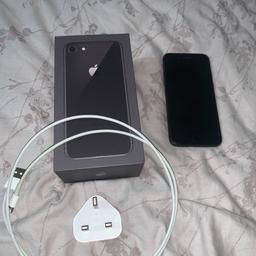 I phone 8 space gray 64gb

In perfect working condition it is unlocked to any network

It has a small crack on the bottom left but does not effect the use off the phone you can see the the crack on the last photo

It will come with the box and the charger

No silly offers pick up only £110