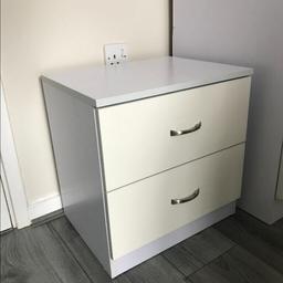 Here we have a set of drawers. Includes 3-drawer chest and 2-drawer chest. All could be yours for £50.

Technical Specifications:
3-Drawer Chest in
Height - 68.8 cm
Width - 59 cm
Depth - 39.7 cm

2-Drawer Chest
Height - 46.1 cm
Width - 44.5 cm
Depth - 35 cm