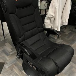 Xrocker gaming chair 
Used condition no wires but you could get from eBay etc

Comfy pedestal swivels round 

Collect bd6
