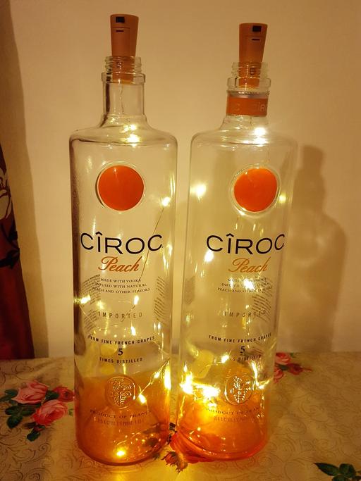Buy & Sell Acton West London - Photos for light up ciroc glass bottles set of 2 .