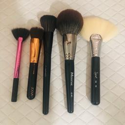 New makeup brushes , can sell individually or together 

Sigma large fan brush £15 RRP £30
Mac face brush £5
Real techniques mini fan brush £5
Zoeva face brush £5
Morphe powder brush £10