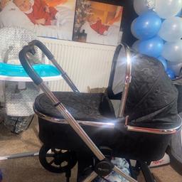 message my number if interested 07951003894 can’t see the people who put offers

Limited edition black camouflage pram for sale!!😍
comes with carrycot and toddler part with rain cover.. NO CHBAGING BAG OR CAR SEAT SORRY
absolutely love this pram it’s a shame I have to sell it as I’ve got a double pram and I’m 35 weeks pregnant🥹 had since December..
like new only needs a clean which I’ll do myself
abit of scratches on the bars but can’t really tell..
4 settlings on the handle can face the other way aswell
want £250 or nearest offer..
 collection only ws2