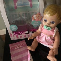 Luvabella interactive doll with box, instructions & dummy.