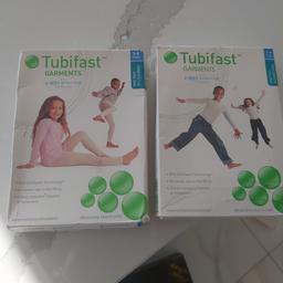 Tubifast garments. top and bottom 2 way stretch technology. aged 5-8. for skin conditions especially eczema. helps keeps cream on the skin and moisturised. helps keep itching at bay to get a good night's sleep and an easier way to wet wrap the skin. brand new never used, been in storage. collection from Romford RM7