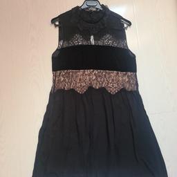 Gorgeous Black Dress with Beautiful Lace and Velvet Detailing Fully Lined
Worn Once In Immaculate Condition
Collection only