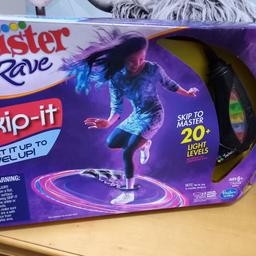 brand new in box 
cannot buy this in shops anymore 
twister rave skip it 
takes batteries 
box is a little damaged on edges from storing but it's not been taken out of box
collection only I cannot deliver or post