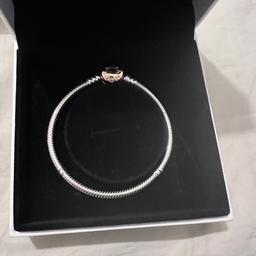 Pandora bracelet comes with box and bag perfect Christmas present brand new. Size 17cm