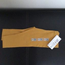 M&S baby girls leggings mustard sizes 0/3, 6/9 & 9/12 New RRP £5.00
