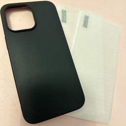 iPhone 14 pro Max 6,7 Zoll Schutzhülle Hülle Handyhülle schwarz mit 2x Panzerglas 
Versand gegen Aufpreis möglich. 
Keine Garantie und kein Umtauschrecht!