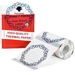 BRAND NEW ONLY £7!!
M110/M200/M220 Label Maker Labels - Circle Transparent Flower Pattern 1.97"x1.97" (50x50mm) Sticky Thermal Labels Printer Paper, Compatible with Phomemo M200 Label Maker