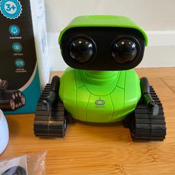 NO OFFERS! £15 
BRAND NEW! RRP £25

RC Robot Toys Rechargeable Robot Toys for Kids Dancing Singing Music LED Eyes Demo Birthday Toy Gifts for Boys and Girls Aged 3-9(Green)

About this item
[Fun Factor & Functions] An interesting robot that can slide left and right, dance, sing, LED eyes flash, and rotate 360° in place. Flexible arms that can present different positions for highly interactive and engaging experience for your family
[2.4GHz Remote Control] The robot is equipped with a 2.4GHz anti-jamming remote control, which can play with multiple robots or various types of remote control toys without interfering with each other. Within 100 feet of no obstacles, kids can use the remote to perform a variety of stunts and share the joy of robotics with family and friends
[Rechargeable Robot] You can use a power adapter/power bank/laptop to charge your AONGAN remote-controlled robot. It would take about 60 minutes to get a full charge, and it offers up to 100 minutes of play time. The rem