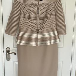 Beautiful Veni Infantino dress. Size 12. Colour - Champagne/ Taupe. Worn once - excellent condition