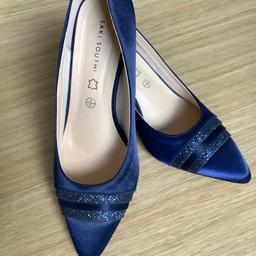 Very smart blue shoes by Saki South. Size 4. Worn once - excellent condition.