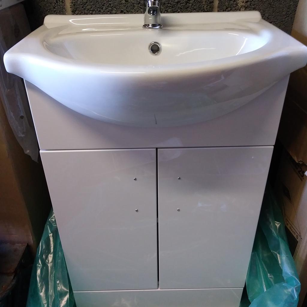 Bathroom vanity unit with basin and mixer tap in ST14 Staffordshire for