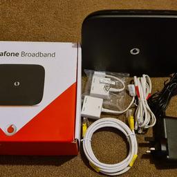 Used Vodafone broadband wifi router HHG2500. Good working condition with original box and all parts.