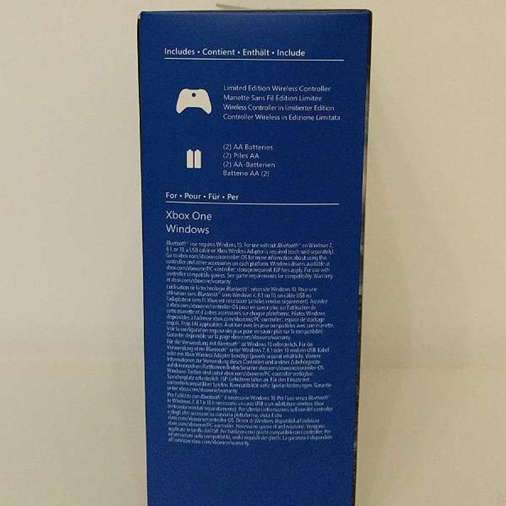 Verkaufe hier einen Xbox One Wireless Controller in der Gears of War 4 JD Fenix Limited Edition. Kann für Konsole oder PC verwendet werden. Es handelt sich um unbenutzte und noch versiegelte Neuware. Kein Tausch! Abholung oder Versand möglich.
