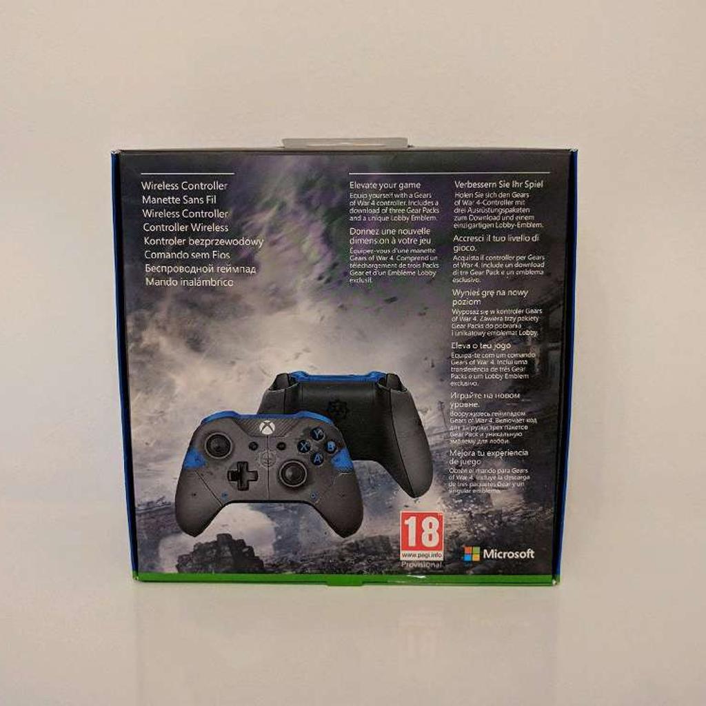 Verkaufe hier einen Xbox One Wireless Controller in der Gears of War 4 JD Fenix Limited Edition. Kann für Konsole oder PC verwendet werden. Es handelt sich um unbenutzte und noch versiegelte Neuware. Kein Tausch! Abholung oder Versand möglich.