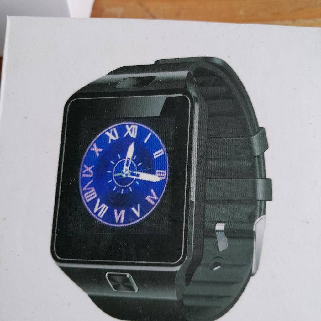 Smart watches in silver or black. Answer and dial calls, built in camera for video calls, connect via Bluetooth or use a sim card. many other functions. See photos.

RRP £15-£20. My price just £10.

collection in jb bargains unit 21 arndale Accrington bb5 1ex.

please see my other items.