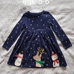 2 Christmas dresses age 5-6 with 2 matching pair of leggins age 4-5 worn a couple of times last Christmas now outgrown £8 collection halewood