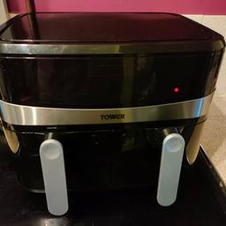 like new used about 10 times
(I'm used to my old tower air fryer)
comes with warranty till April 23
can be seen working