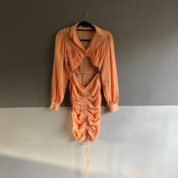 womens pretty little thing tangerine orange textured cut out ruched long sleeve bodycon dress

size 8 xs

new with tags

bundle deals available
not responsible once posted or collected
not responsible for items that dont fit
not accepting offers
sorry no returns or refunds