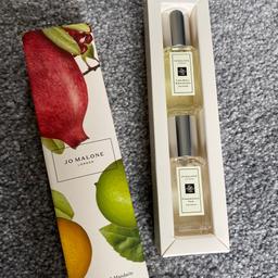 Jo Malone Travel cologne duo set
Lime basil & mandarin/pomegranate noir
Brand new boxed. Would make an ideal gift or for personal use.