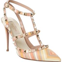 Multicolour Pastel
Rockstud T-Strap heels
Heel: 10cm
Size: EU 38