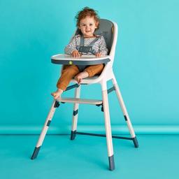 Brand new, Not opened/assembled in original packaging.

3-in-1 - The Koo-Di Tiny Taster is a highchair, toddler chair and big kid stool all in one. Easily transform this versatile baby chair into a handy seat for toddlers or a perfect perch for a big kid.
Safe and Comfortable - Equipped with a removable harness, tray and foot plate for optimal safety and added comfort at every stage. The seat pad provides extra support and comfort.
Easy to Clean - Whether it's being used as a baby feeding chair or a booster seat dining chair, the wipe clean fabrics and dishwasher safe tray make clean up a breeze.
Versatile - Adjustable height and removable tray makes this chair a perfect spot for toddler to read and play, and easily allows big kids to join in at the table in comfort.
Suitable for use from 6 months to 8 years - Unlike traditional baby high chairs, the Tiny Taster 3 in 1 will last through the ages, growing with your little one from weaning and beyond.